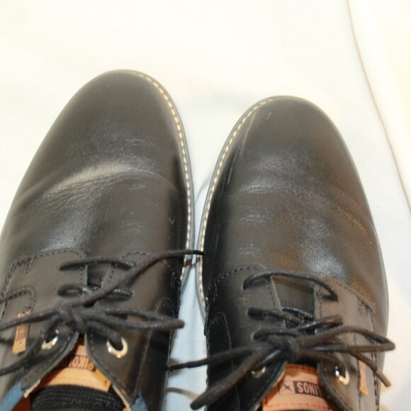 Pikolinos Men Size 8.5 / 42 Black Leather Lace Up CANET Oxford Shoes - M7V-4138 main image 9